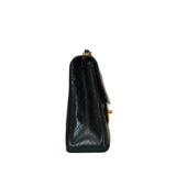 Vintage Black Jumbo 24K Single Flap Bag