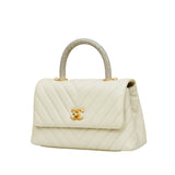 Small Coco Handle Chevron Lizard Touch