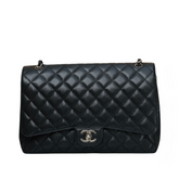 Caviar Quilted Maxi Double Flap