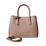 Saffiano Top Handle Beige