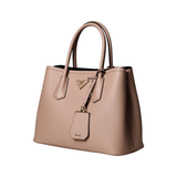 Saffiano Top Handle Beige