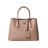 Saffiano Top Handle Beige