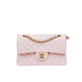 Classic Flap Small 22S Pink Caviar LGHW
