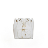 Business Affinity Bucket Bag White Caviar
