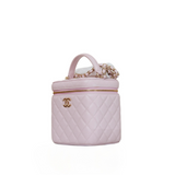 Caviar Quilted Top Handle Vanity Case