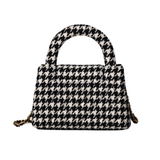24A Nano Kelly Houndstooth Tweed Bag