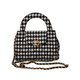 24A Nano Kelly Houndstooth Tweed Bag