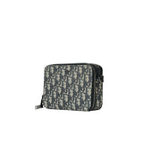 Oblique Pouch Beige Black