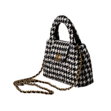 24A Nano Kelly Houndstooth Tweed Bag