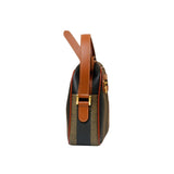Vintage Pequin Stripe Crossbody Camera Bag