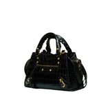 Neo Classic City Satchel Mini Croc-Embossed