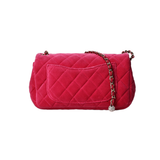 Mini Rec Velvet Flap Bag