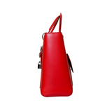 Large Lady Dior Cadena Leather Bag