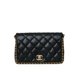 Caviar Quilted Never-Ending Chain Flap Bag