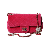 Mini Rec Velvet Flap Bag
