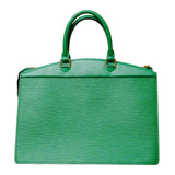 Riviera Green Epi Leather Handbag