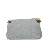 Small Jersey Puffer Satchel Bag