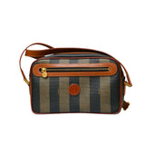Vintage Pequin Stripe Crossbody Camera Bag