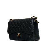 Classic Jumbo Caviar Double Flap GHW