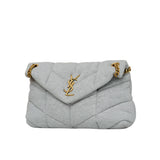 Small Jersey Puffer Satchel Bag