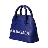 Ville Satchel Bag XXS Blue Leather