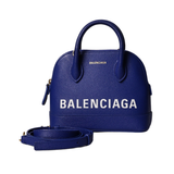 Ville Satchel Bag XXS Blue Leather