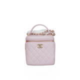 Caviar Quilted Top Handle Vanity Case