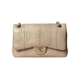Python Jumbo Double Flap Bag