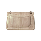 Python Jumbo Double Flap Bag