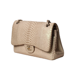 Python Jumbo Double Flap Bag