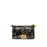 Small Croc-Embossed Graffiti Le Boy