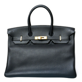 BIRKIN 35 NOIR CLEMENCE GHW