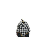 Mini Matelasse Chain Shoulder Bag Tweed Houndstooth