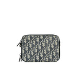 Oblique Pouch Beige Black