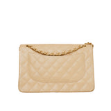 Jumbo Double Flap Beige