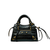 Neo Classic City Satchel Mini Croc-Embossed