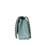 Caviar Quilted Maxi Double Flap Microchipped