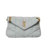 Small Jersey Puffer Satchel Bag