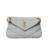 Small Jersey Puffer Satchel Bag