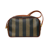 Vintage Pequin Stripe Crossbody Camera Bag