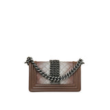 Ombre Python Rock Chain Small Le Boy Bag