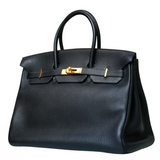 BIRKIN 35 NOIR CLEMENCE GHW