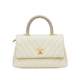 Small Coco Handle Chevron Lizard Touch