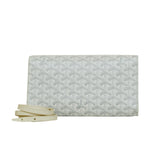 White Goyardine Monte Carlo Clutch