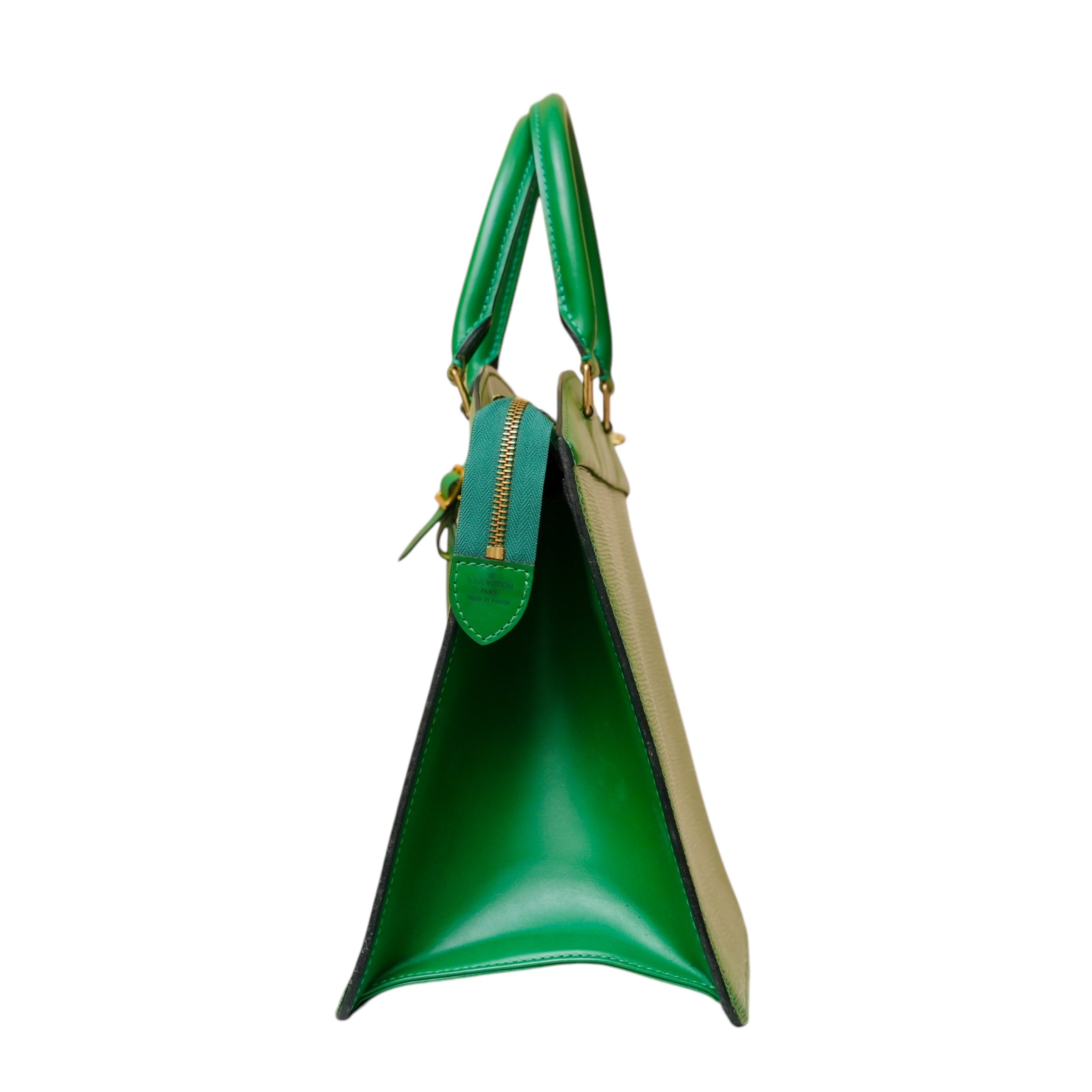 Riviera Green Epi Leather Handbag