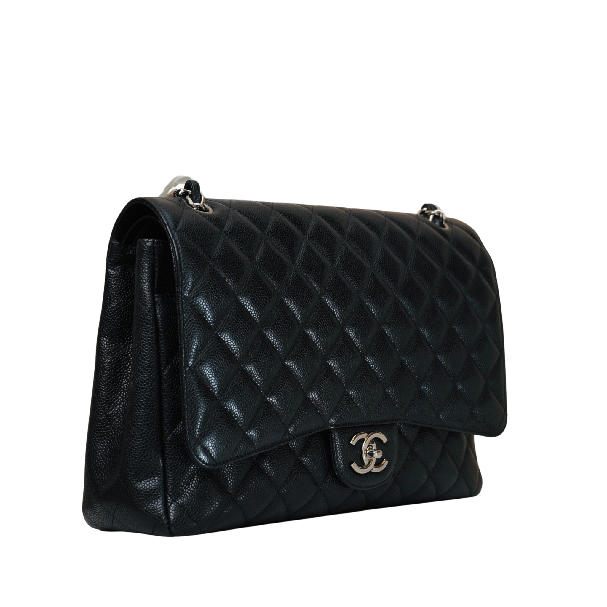 Caviar Quilted Maxi Double Flap