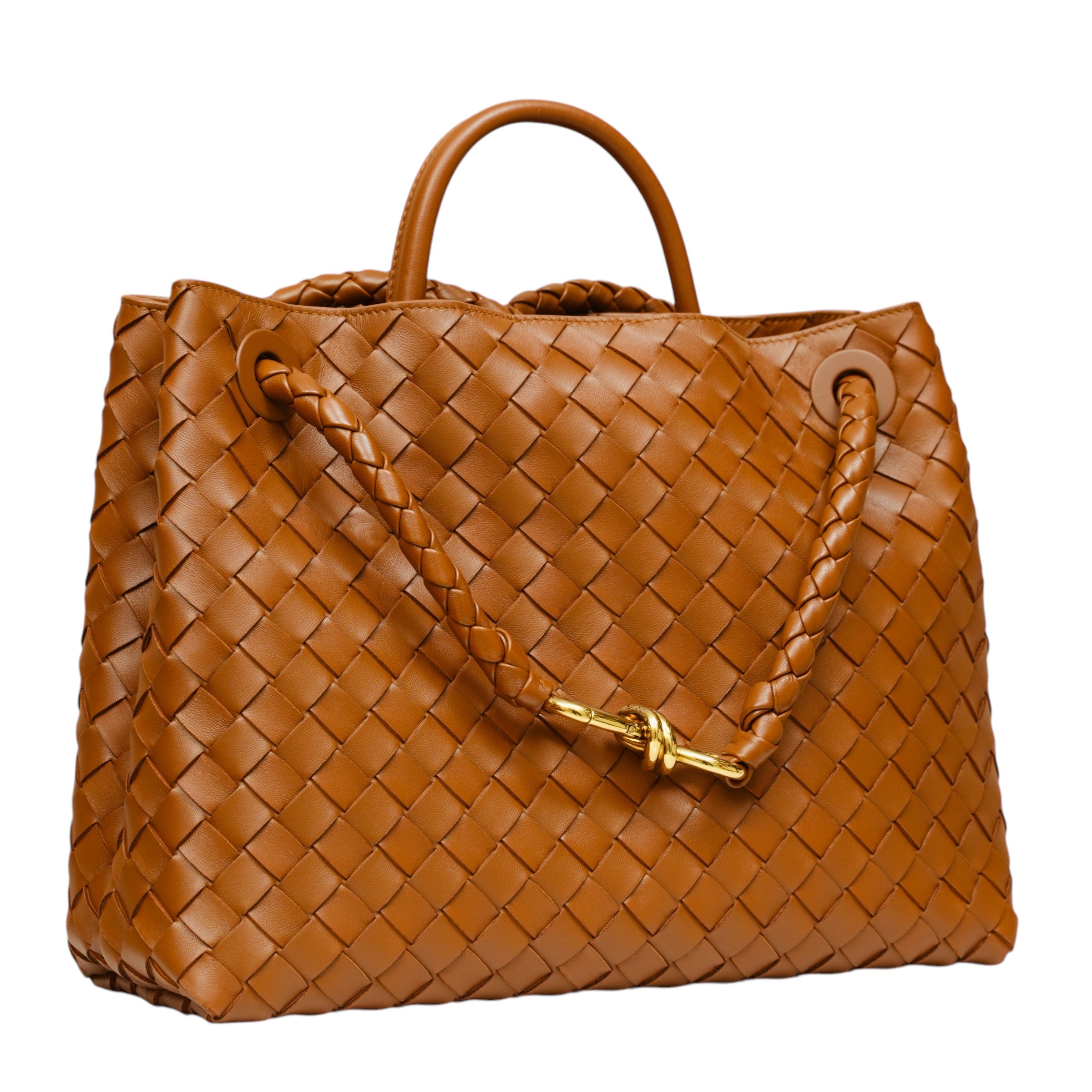 Nappa Intrecciato Medium Andiamo Shoulder Bag