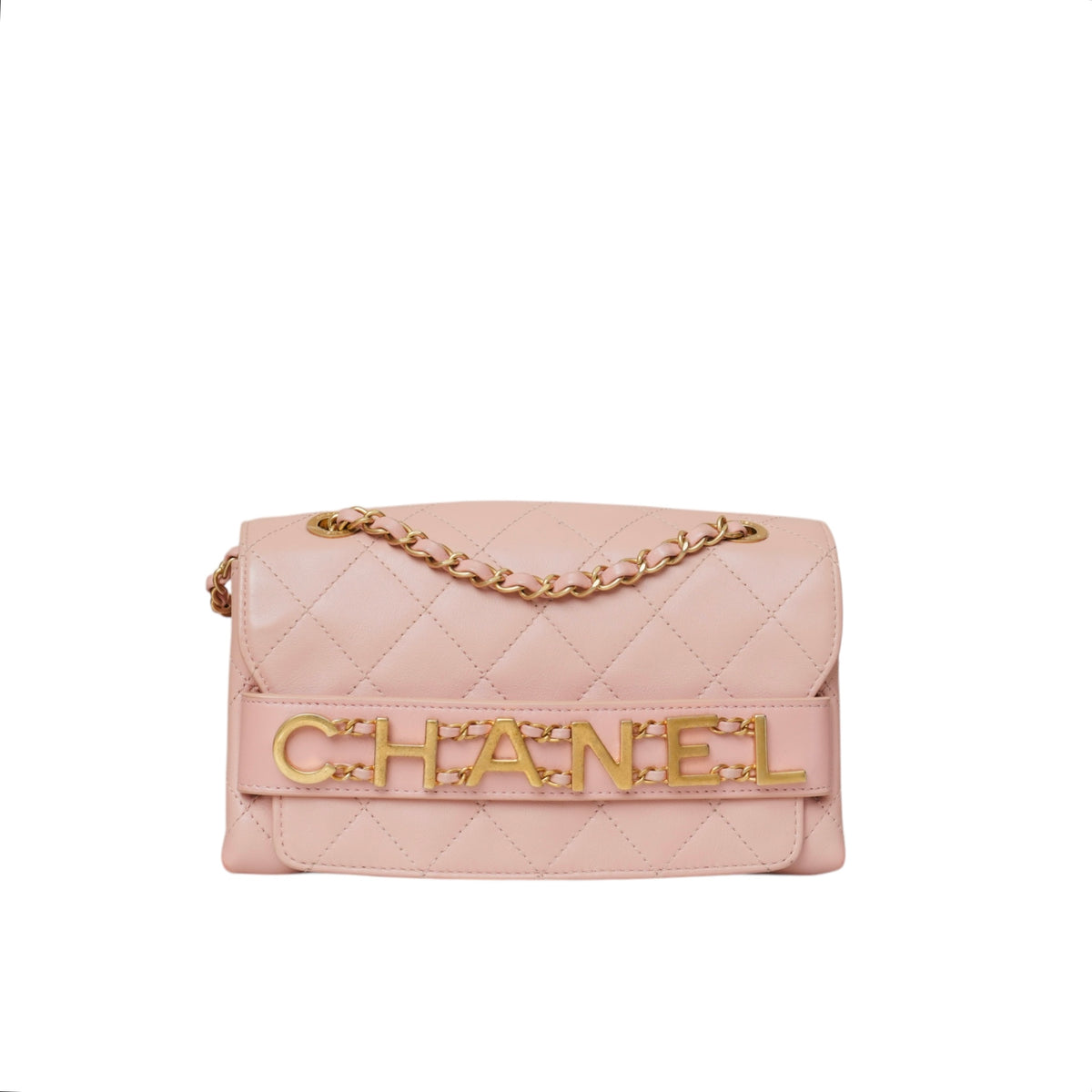 Medium Calfskin Quilted Enchained Flap Bag