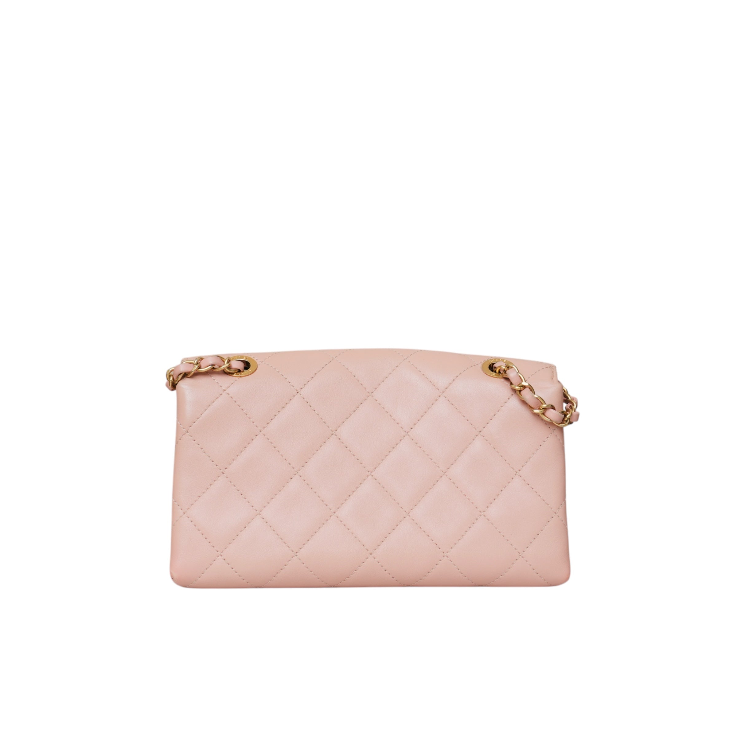 Medium Calfskin Quilted Enchained Flap Bag