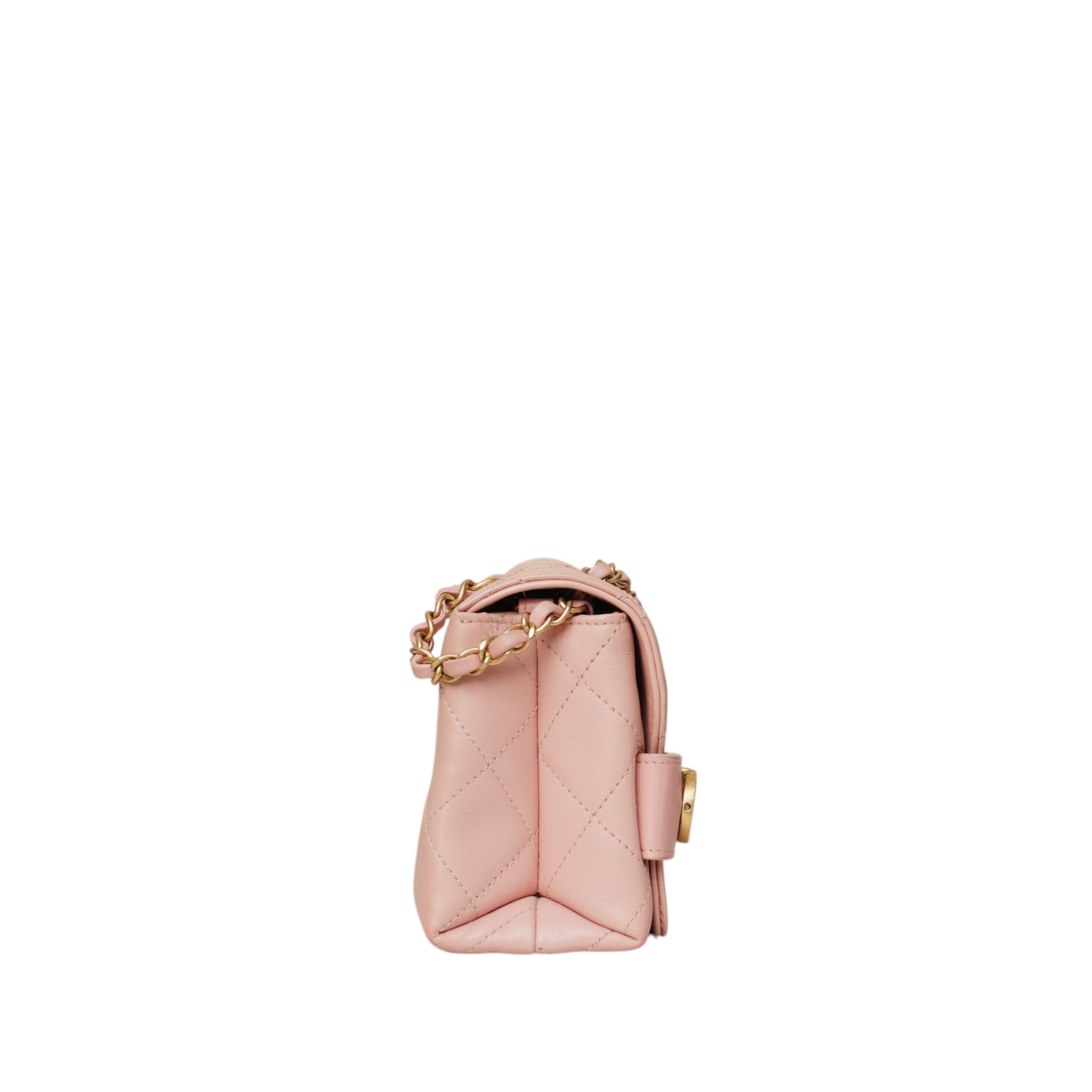 Medium Calfskin Quilted Enchained Flap Bag